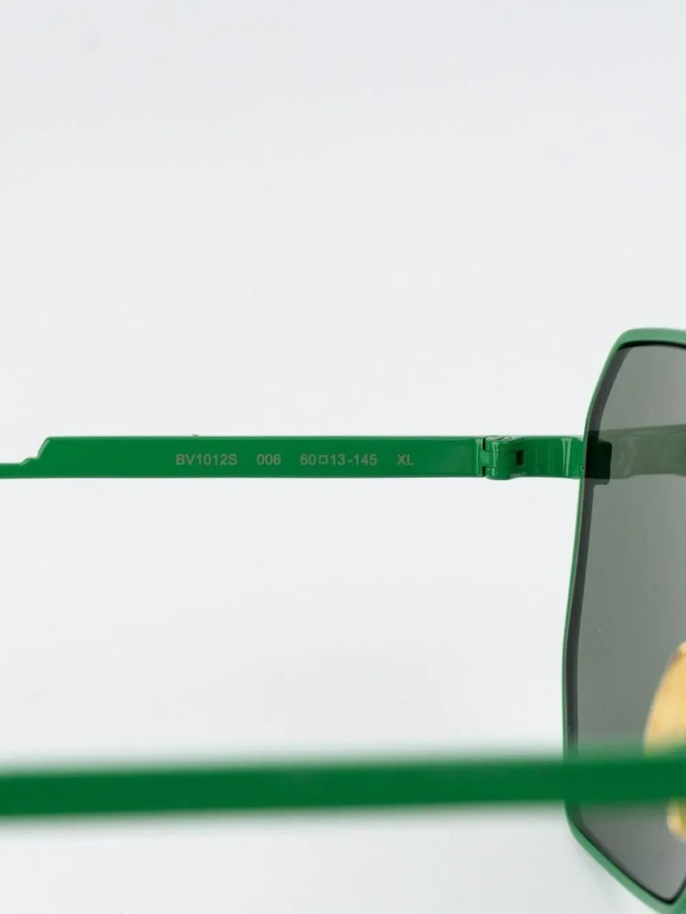 Bottega Veneta Men Sunglasses Green Pilot BV1012S 006 NEW AUTHENTIC